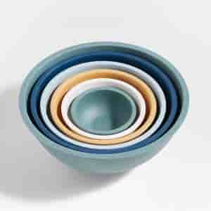 sriduskitchenware.com White Rimmed Mixing and Serving Bowls Set of 6