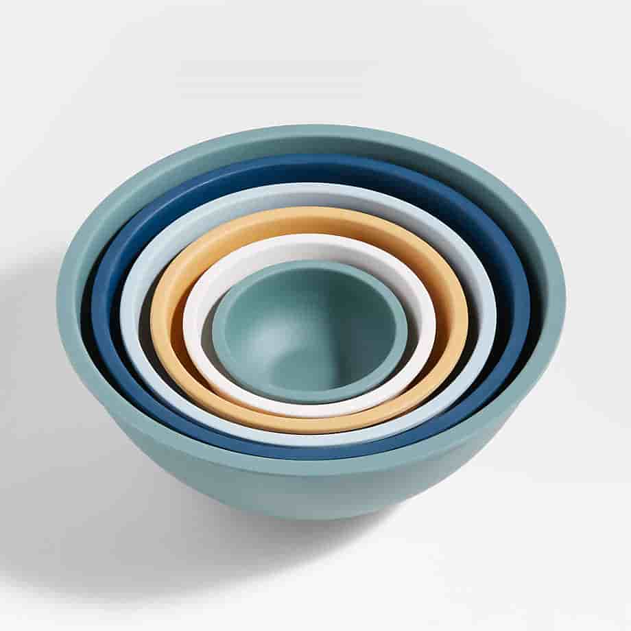 sriduskitchenware.com White Rimmed Mixing and Serving Bowls Set of 6
