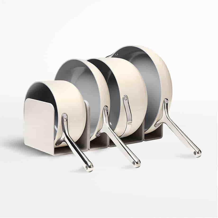 sriduskitchenware.com Home 4-Piece Cream Ceramic Non-Stick Cookware Set