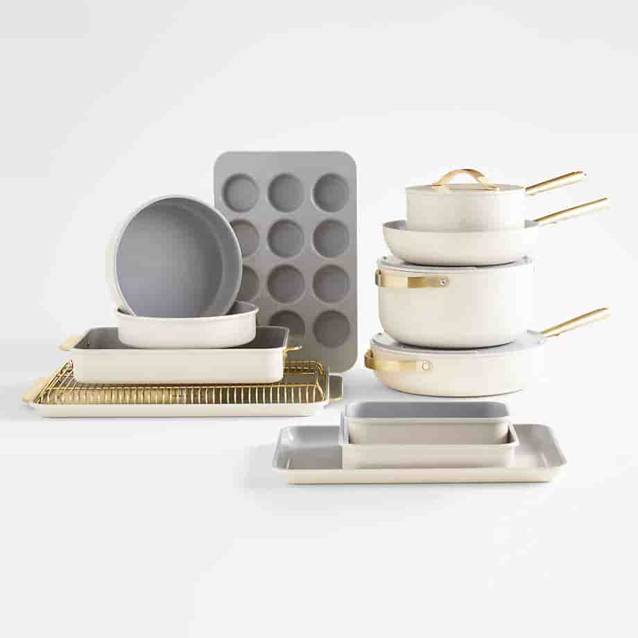 sriduskitchenware.com Home Cream Full Kitchen Bakeweare & Cookware Set