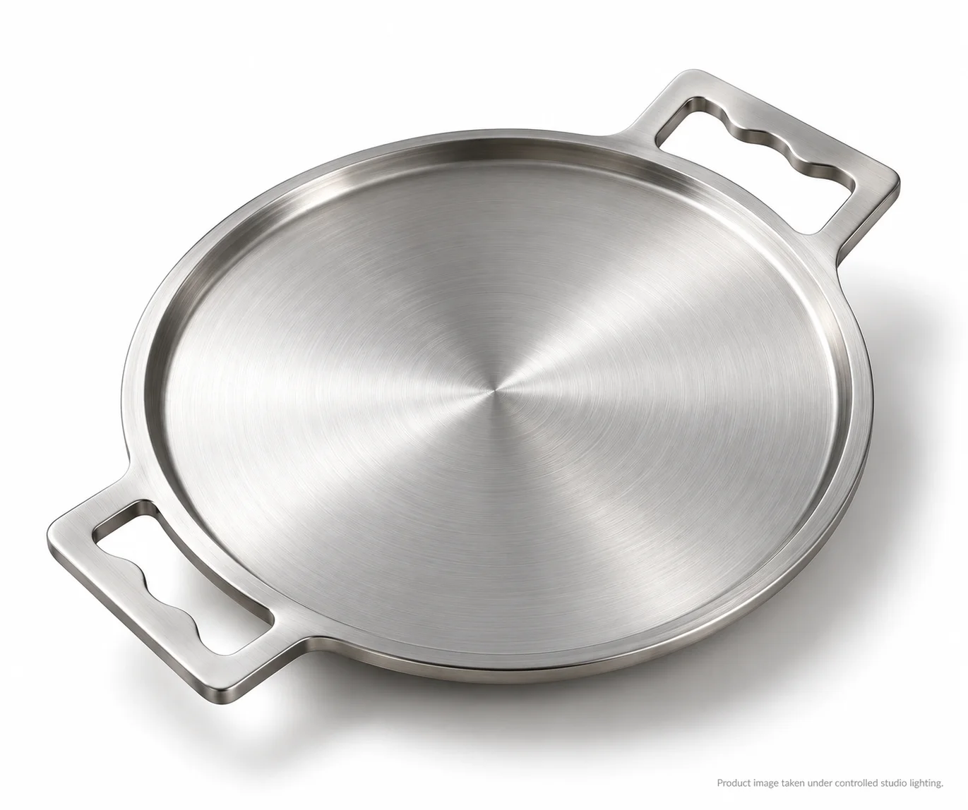Double Handle 10MM with 13 inch with 2mm border fully seasoned dosa pan used for home free Spatula(Atlakada) & Ladle(Garite)
