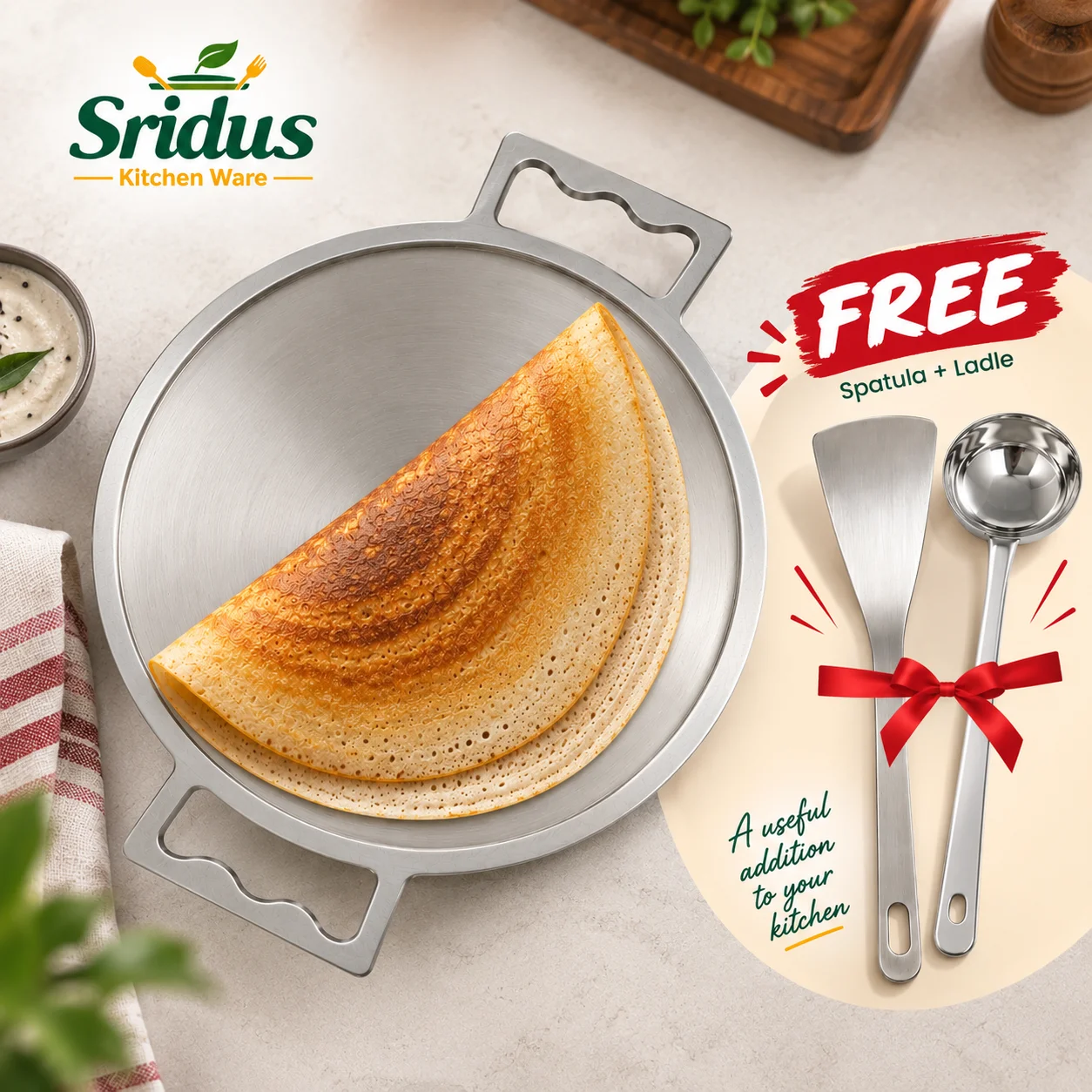 Double Handle Big Curve Pan 6