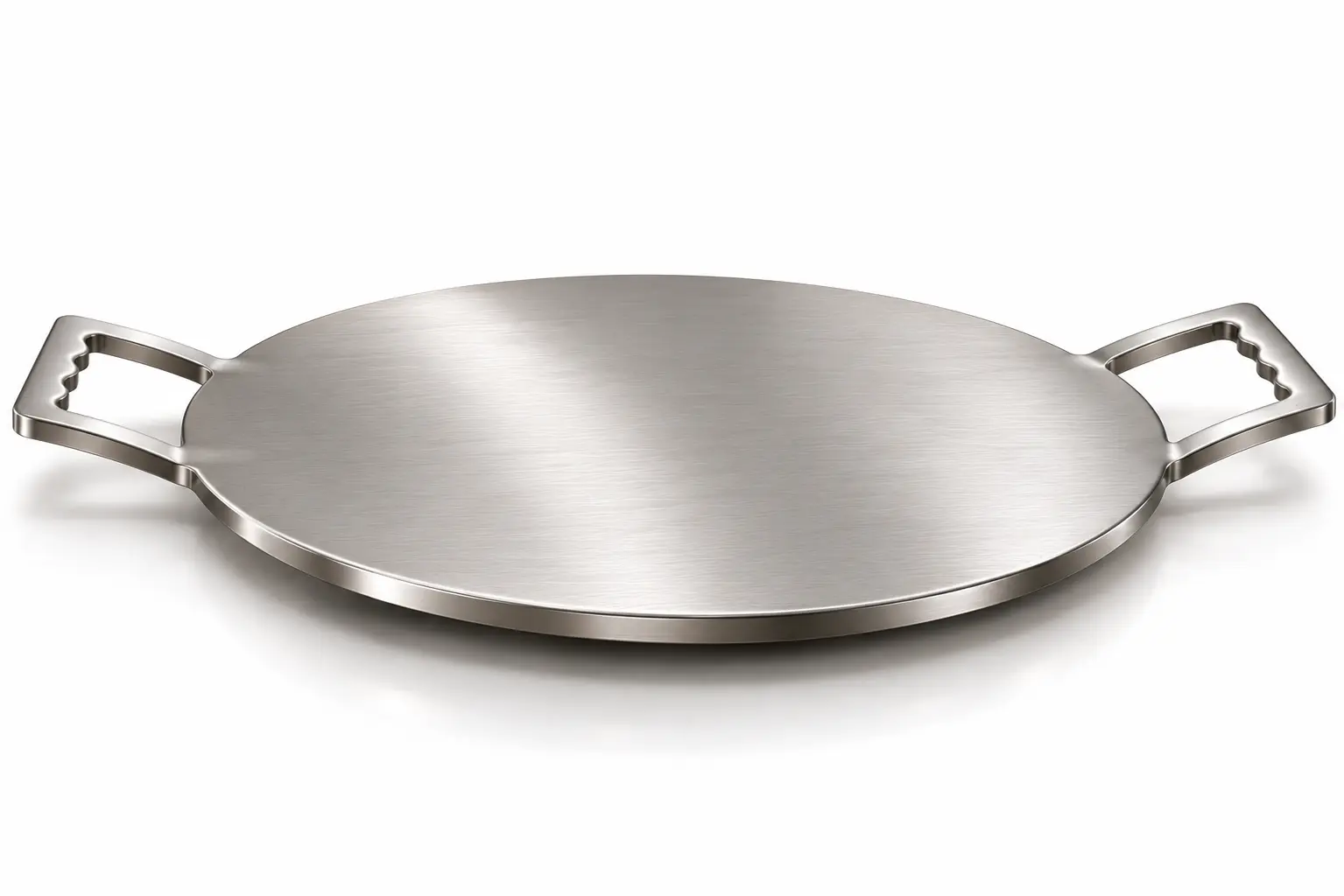 Stainless Steel Griddle with Loop Handles